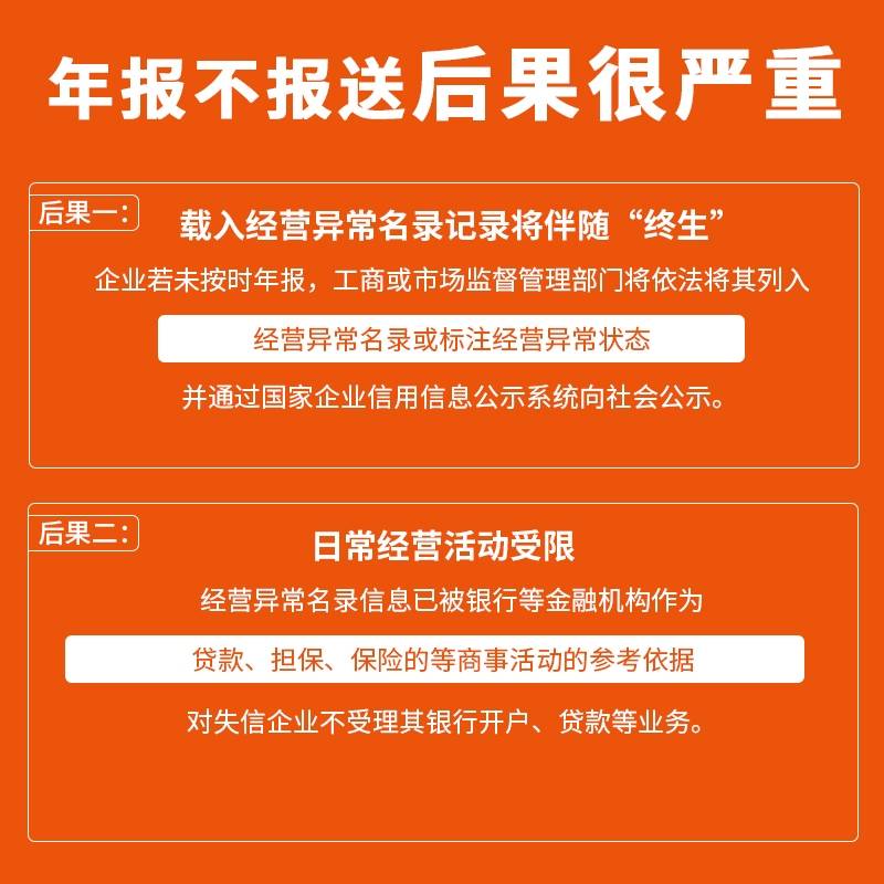 执照年审 工商年检 企业信用信息公示